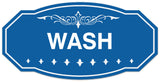 Signs ByLITA Victorian Wash Wall or Door Sign - Laser-Engraved Lettering | Durable ABS Plastic | Vibrant Colors | Powerful Foam Tape