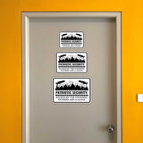 Classic Framed Plus Patriotic Security: Backed by the Founding Fathers and a Glock Door or Wall Sign | 2nd Amendment Protection