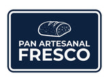 Signs ByLITA Classic Framed Pan Artesanal Fresco Door or Wall Sign