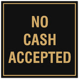 Signs ByLITA Square No Cash Accepted Sign - Easy Installation | Durable Material