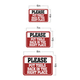Classic Framed Plus Please Put Tools Back In The Right Place Wall or Door Sign | Home Decor