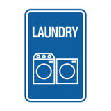 Signs ByLITA Portrait Round Laundry Wall or Door Sign