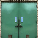 Signs ByLITA Vertical Push and Pull Door Signs (Bible Pages Church Entrance)