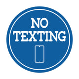 Signs ByLITA Circle No texting (Cellphone) Wall or Door Sign