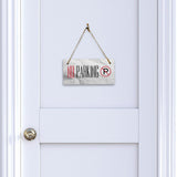 No Parking 5" x 10" Hanging Wall or Door Sign | Rustic Twine | Signs for Home and Business