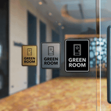 Signs ByLITA Portrait Round Green Room Door or Wall Sign Easy Installation | Directing Artists & Co-Workers | Music | Concert | Festivals