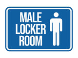 Classic Framed Male Locker Room Wall or Door Sign