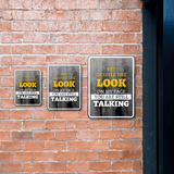 Portrait Round Plus Yet Despite The Look On My Face You Are Still Talking Door or Wall Sign