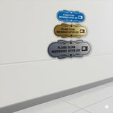 Signs ByLITA Designer Please Clean Microwave After Use Wall or Door Sign