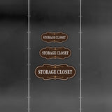 Designer Plus Storage Closet Wall or Door Sign | Business and Workplace Signage