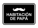 Signs ByLITA Classic Framed Habitación de papá Door or Wall Sign