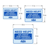 Classic Framed Plus Need Help? Ask One of Our Friendly Staff Members! Door or Wall Sign | Medical Facility Greeting & Reception
