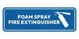 Signs ByLITA Standard Foam Spray Fire Extinguisher Door or Wall Sign | Easy Installation | Elegant Design