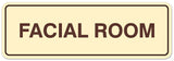 Signs ByLITA Standard Facial Room Sign - Easy Installation | Durable Wall or Door