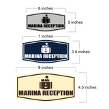 Fancy Marina Reception Wall or Door Sign