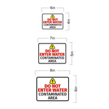 Classic Framed Plus Do Not Enter Water – Contaminated Area Door or Wall Sign | Miscellaneous Warning Signs - Industrial & Construction