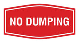 Signs ByLITA Fancy No Dumping Sign - Take Trash Away | Durable Material | Easy Installation Wall or Door Sign