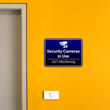 Classic Framed Plus Security Cameras in Use – 24/7 Monitoring Door or Wall Sign | General Security Notices