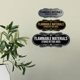 Signs ByLITA Designer Flammable Materials Stored in this Area Wall or Door Sign