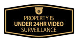 Signs ByLITA Fancy Property Is Under 24hr Video Surveillance Wall or Door Sign