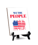 Patriotic Home & Office Decor Table Sign with Acrylic Stand (6x8“)