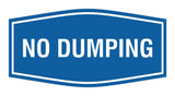 Signs ByLITA Fancy No Dumping Sign - Take Trash Away | Durable Material | Easy Installation Wall or Door Sign