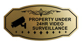 Victorian Property Under 24Hr Video Surveillance (Camera) Wall or Door Sign
