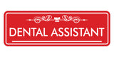 Signs ByLITA Standard Dental Assistant Tooth Graphic Dentist Office Decor Wall or Door Sign