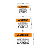 Classic Framed Plus Warning Children Left Unattended Will Be Sold To The Circus Wall or Door Sign | Funny Health & Safety Signage