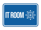 Classic Framed IT Room Wall or Door Sign