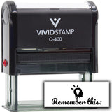 Vivid Stamp Remember This: Self-Inking Rubber Stamps Teachers And Schools | Motivational Stamps For Children | Re-inkable Ink Pad