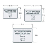 Classic Framed Plus Please Have Your Insurance Card Ready Door or Wall Sign | Medical Facility Greeting & Reception