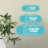 Designer Plus Hydration Station Wall or Door Sign | Business & Public Signage