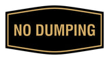 Signs ByLITA Fancy No Dumping Sign - Take Trash Away | Durable Material | Easy Installation Wall or Door Sign