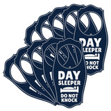 Day Sleeper Do Not Knock Door Hanger | House or Business Door Sign