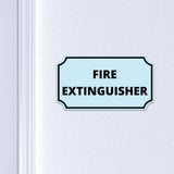 Notched Standard Fire Extinguisher Wall or Door Sign | Facilities and Rooms Sign