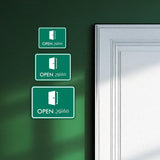 Classic Framed Plus Open - مفتوح Door or Wall Sign | Bilingual General Signs - Arabic