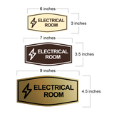 Fancy Electrical Room (Lightning) Wall or Door Sign