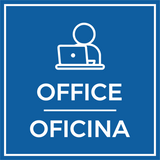 Signs ByLITA Square Office Wall or Door Sign | Spanish Bilingual Business And Office Signs