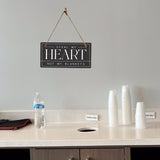 Steal My Heart Not My Blankets 5x10 Hanging Plus Wall or Door Sign | Funny Home Decor