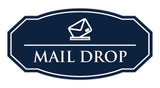 Signs ByLITA Victorian Mail Drop Durable ABS Plastic | Laser Engraved | Easy Installation | Elegant Design Wall or Door Sign