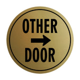 Signs ByLITA Circle Other Door (Right Arrow) Wall or Door Sign
