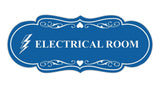 Designer Electrical Room (Lightning) Wall or Door Sign