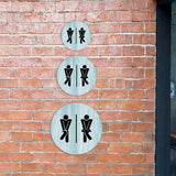 Circle Plus - Fun Restrooms Wall or Door Sign | Fun Restroom Sign