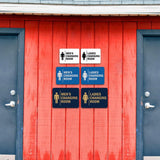 Signs ByLITA Classic Framed Men's Changing Room and Ladies Changing Room 1 Set (2 Pieces) Wall or Door Sign