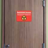 Classic Framed Plus Restricted Access - Hazardous Material Door or Wall Sign | Safety and Maintenance