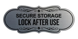 Signs ByLITA Designer Secure Storage Lock After Use Wall or Door Sign