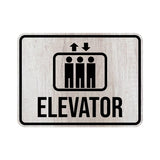 Classic Framed Plus Elevator - Elevator Door or Wall Sign | Bilingual General Signs - Tagalog/Filipino