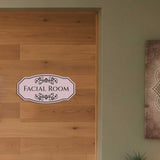 Victorian Plus Facial Room — Wall or Door Sign | Treatment Room - Sign