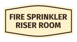 Signs ByLITA Fancy Fire Sprinkler Riser Room Sign | Durable Plastic | Vibrant Colors | Powerful Foam Tape